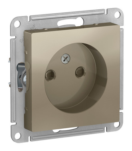 Розетка без заземления со шторками, 16А, механизм, ШАМПАНЬ Schneider Electric ATLASDESIGN ATN000549