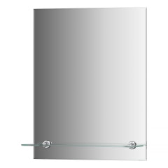 Зеркало настенное с фацетом и полочкой Attractive EVOFORM 40х50 см, BY 0501