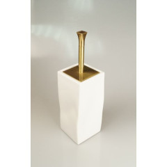 Stil Haus Prisma, напольный керамический ёрш, цвет бронза - белая керамика