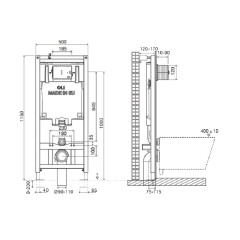 Инсталляция OLI80 механическая 300572m