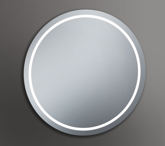 Xpertials IRIS, круглое зеркало 80 см с LED подсветкой: датчик вкл/выкл подсветки с диммером и датчик антизапотевания
