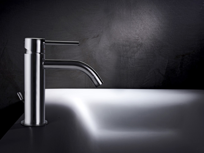 Смеситель для раковины Paffoni LIGHT без донного клапана, хром (LIG071CR)