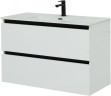 Тумба под раковину De Aqua Ариетта NEW 100 белый матовый