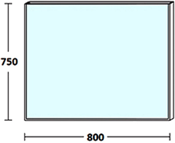 Зеркало De Aqua Сильвер 80 261664 серебро