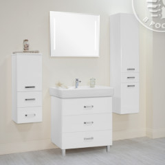 Тумба под раковину AQUATON Америна 80 М напольная, белая (1A169101AM010)