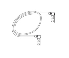 241060-60 Oras Hydra Шланг для душа