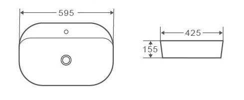 Раковина GR-3027 (595*425*155)