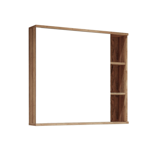 Шкаф-Зеркало Grossman ФОРТА-80 см универсал. дуб галифакс
