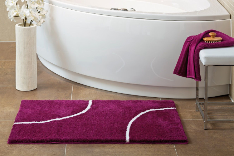 Batex Dacapo, односторонний квадратный коврик из 100% полиакрила, размер 60х60 см, цвет баклажан