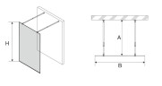Душевая перегородка Avek Breeze A 10172 100x190