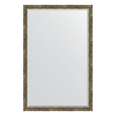 Зеркало настенное с фацетом EVOFORM в багетной раме старое дерево с плетением, 113х173 см, BY 3616