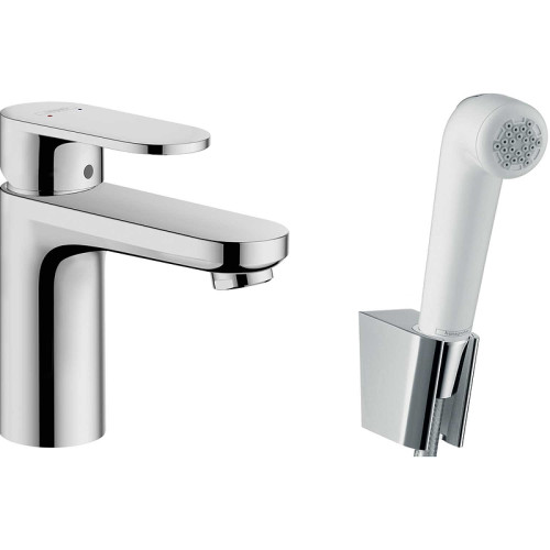 Смеситель для раковины Hansgrohe Vernis Blend с гигиеническим душем Хром (71215000)