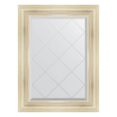 Зеркало настенное с гравировкой EVOFORM в багетной раме травленое серебро, 69х91 см, BY 4117