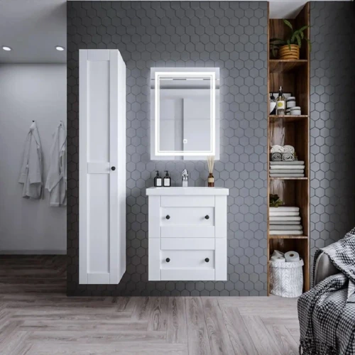 Тумба Бриклаер Хелена 60 Рамочный белый (2 упаковки)