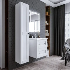 Тумба Бриклаер Хелена 60 Рамочный белый (2 упаковки)