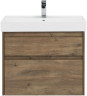 Тумба с раковиной Aquanet Nova Lite 75 дуб рустикальный (2 ящика)
