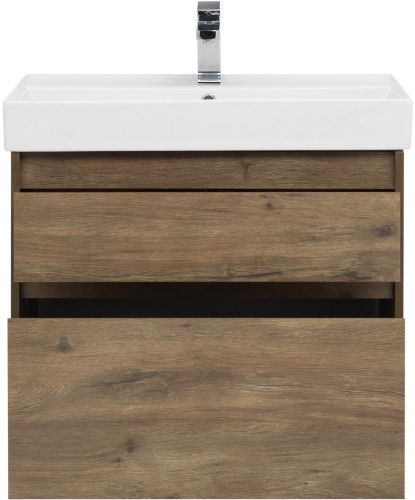 Тумба с раковиной Aquanet Nova Lite 75 дуб рустикальный (2 ящика)