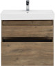 Тумба с раковиной Aquanet Nova Lite 75 дуб рустикальный (2 ящика)