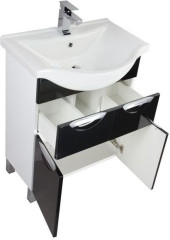 Тумба с раковиной Aquanet Асти 65 черный