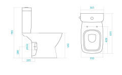 Santek Нео Унитаз-компакт с сидением стандарт