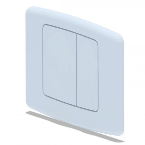 Кнопка смыва Ани Пласт 22.5х3х16.5 для инсталляции, ABS пластик, цвет Белый (WP1100)