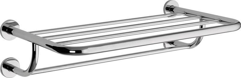 Sanibano, полка для полотенец скругленной формы, 5 держателей, цвет хром