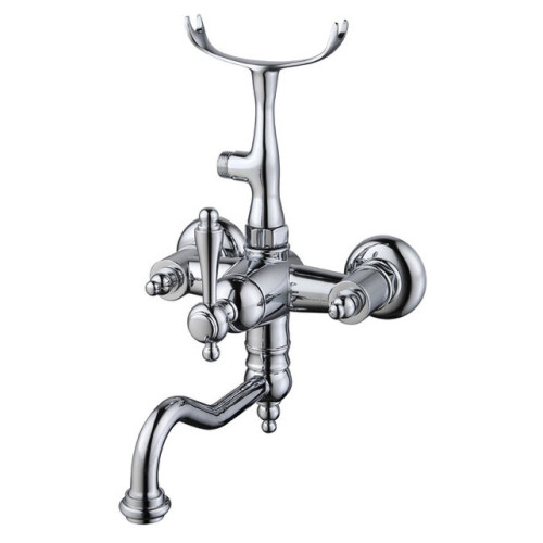 FONTE смеситель для ванной с кронштейном для ручн.душа (хром) Caprigo 12-511-crm