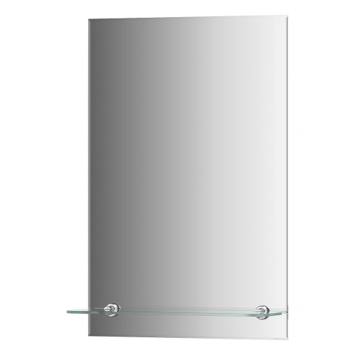 Зеркало настенное с фацетом и полочкой Attractive EVOFORM 40х60 см, BY 0502
