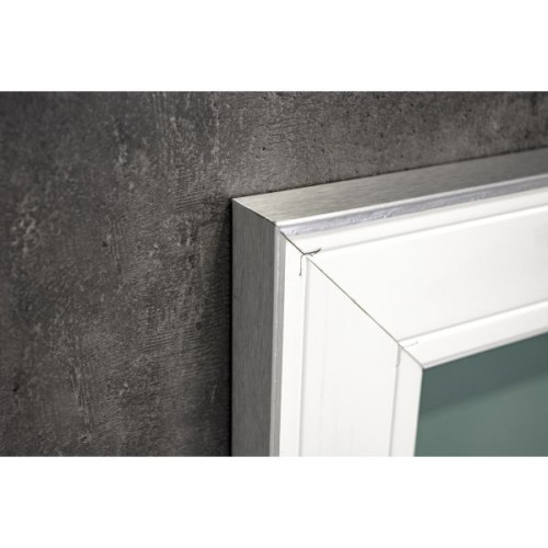 Xpertials LISBETH, прямоугольное зеркало 100х80 см c LED подсветкой: датчик вкл/выкл подсветки с диммером и датчик антизапотевания, профиль матовый хр