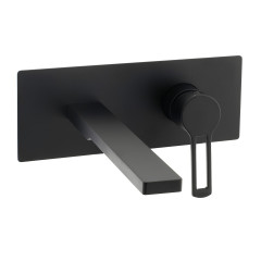 Смеситель для раковины Paffoni RINGO встраиваемый, черный матовый (RIN105NO)