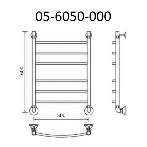 Полотенцесушитель водяной ВИД 5 60х50, Маргроид