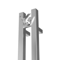 Полотенцесушитель электрический (I-образный) Bauedge Stella Square DB-0085, 13x80 см