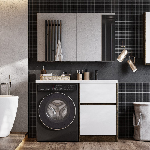 Тумба под раковину Aquaton Лондри 60 без фасада, дуб рустикальный (1A266901LHDR0)