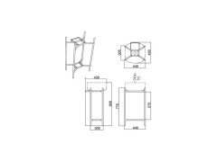 Консоль для раковины Scarabeo DIVA 2702/GRG