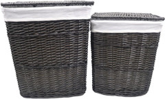 Корзина для белья WasserKRAFT Isar 40x29x47 WB-130-M с крышкой