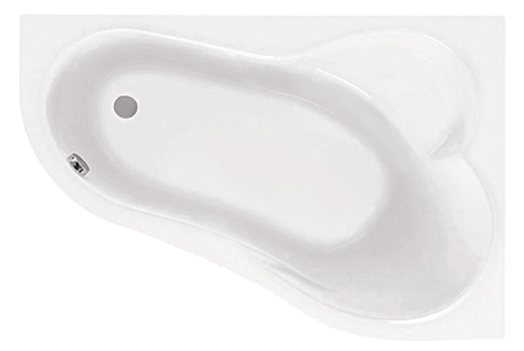Ванна акриловая Santek Ибица асимметричная 160х100 правосторонняя белая