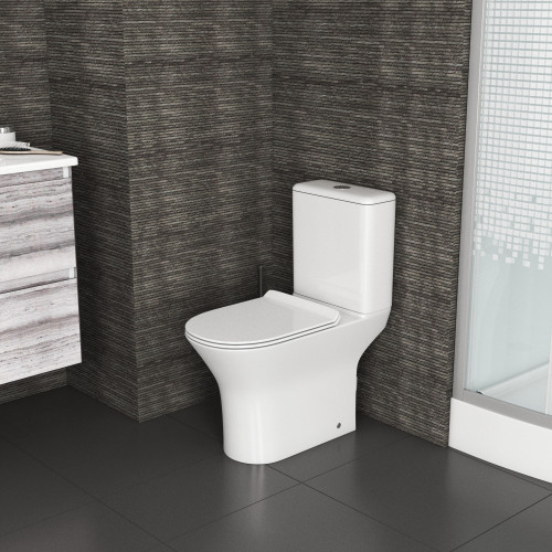 Унитаз Grossman GR-4443S (640*350*830) напольный БЕЗОБОДКОВЫЙ с тонкой крышкой