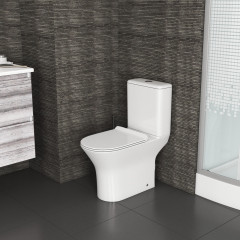 Унитаз Grossman GR-4443S (640*350*830) напольный БЕЗОБОДКОВЫЙ с тонкой крышкой